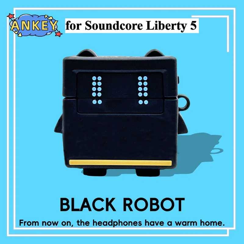 Чехол для Anker Soundcore Liberty 5, силиконовый 3D защитный робот, милые чехлы с героями мультфильмов, беспроводные наушники TWS Портативное аудио и видео