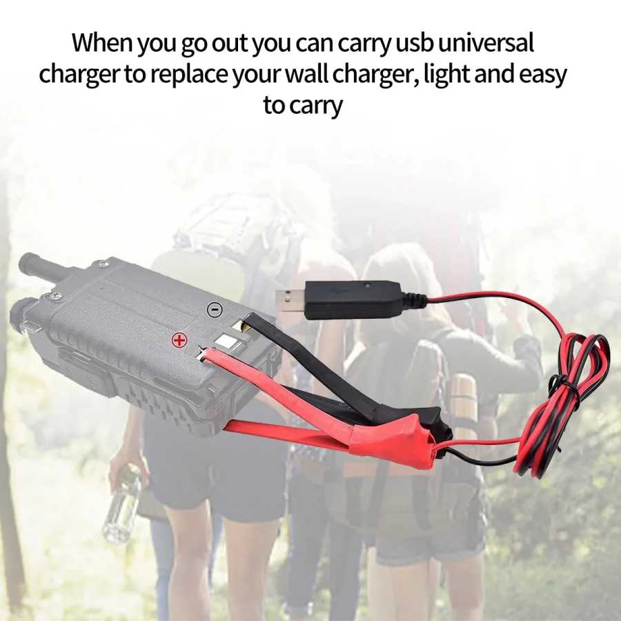 Фотография №4 товара Портативная рация Baofeng, универсальный USB-кабель для зарядки для BaoFeng UV-5R
