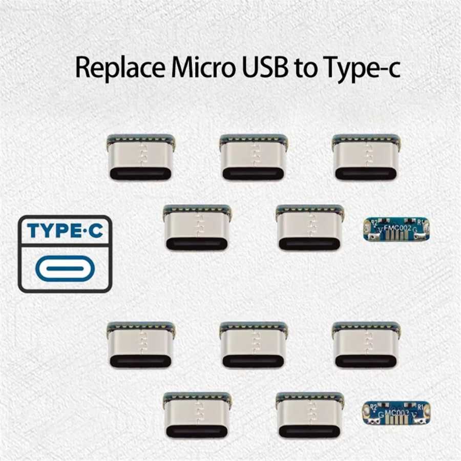 Фотография №5 товара AAAL 10 шт. USB-разъем типа C, гнездовой разъем 5 контактов