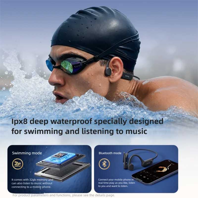 Фотография №1 товара Sanag B33S Bluetooth наушники с костной проводимостью с открытым ухом