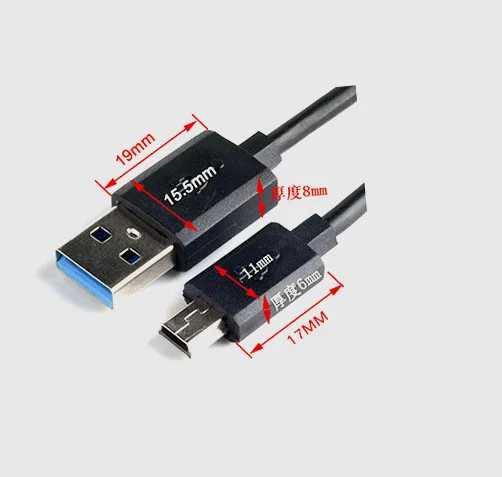 Фотография №3 товара 1 м мини-USB-кабель USB-USB для быстрой зарядки данных Кабель для
