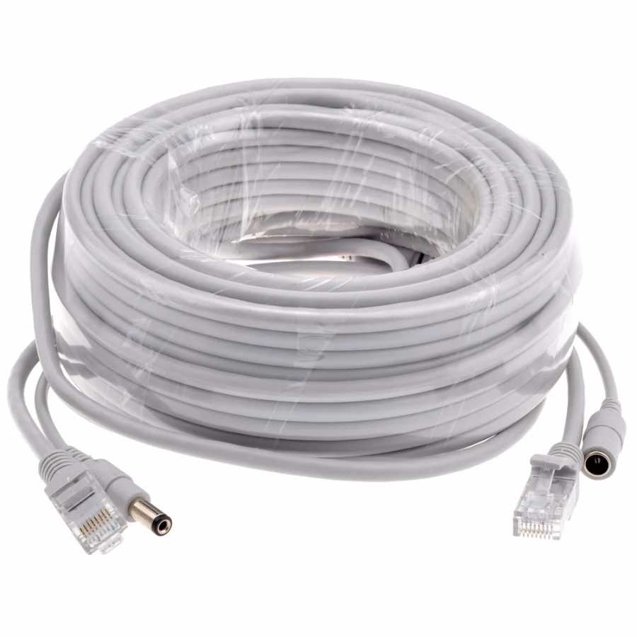 5 м/10 м/15 м/20 м/30 м дополнительный серый кабель Ethernet CAT5/CAT-5e RJ45 + питание постоянного тока сетевой кабель видеонаблюдения для системных IP-камер Доступ к автоматизации здания