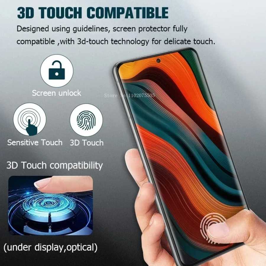 Фотография №2 товара 4 шт. изогнутое закаленное стекло для Samsung Galaxy S25 S24