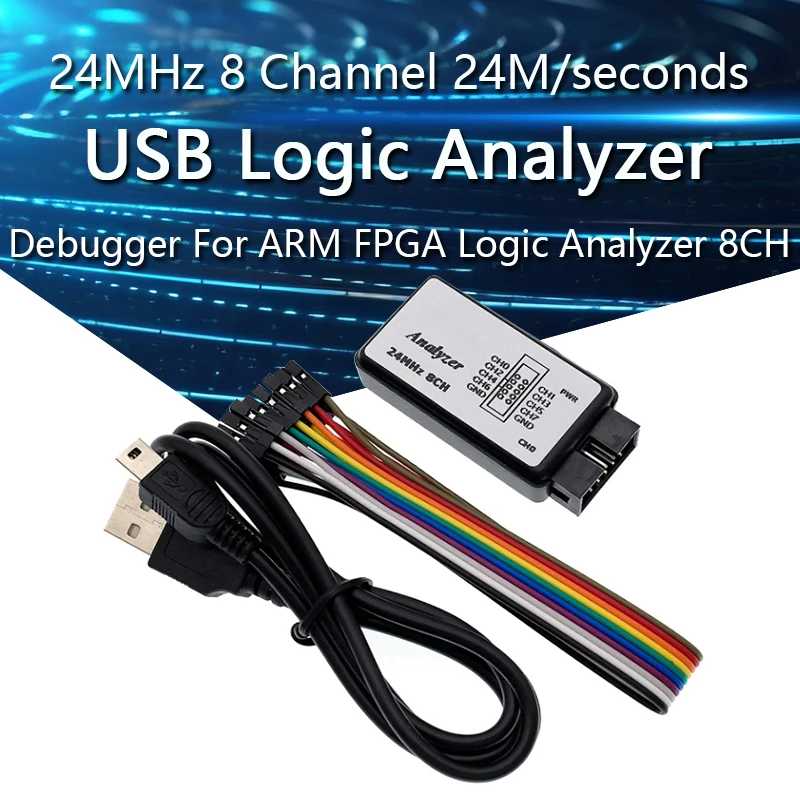 USB логический анализатор 24 МГц, 8 каналов, 24 м/секунды, логический анализатор, отладчик для логического анализатора ARM FPGA, логический анализатор 24 м, 8 каналов Инструменты для измерения и анализа