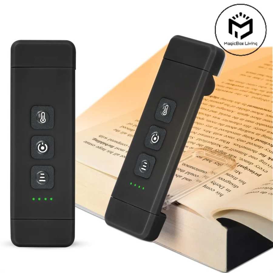 Зажимная книжная лампа с таймером, USB аккумуляторная лампа для чтения, мини-светодиодная лампа для чтения, портативная прикроватная настольная лампа, лампа для чтения Внутреннее освещение