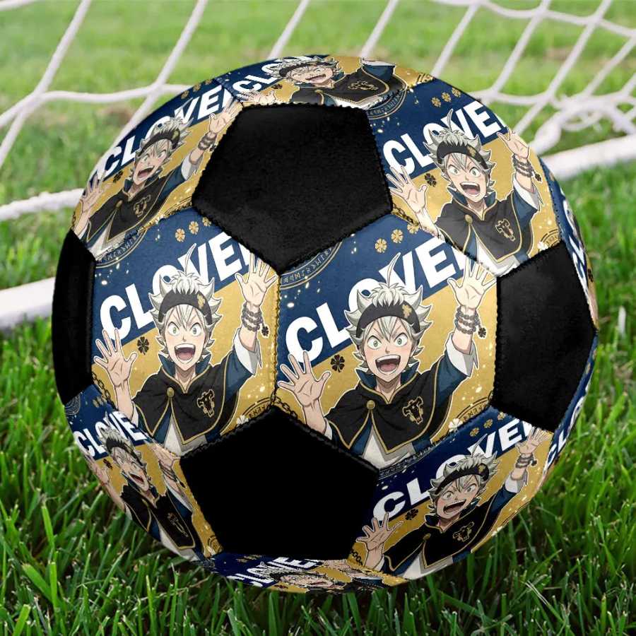 Футбольный мяч Black Clover, размер 5, модный, для занятий спортом на открытом воздухе, на все сезоны, подарок, HE1, 1 шт. Футбол（Новый）