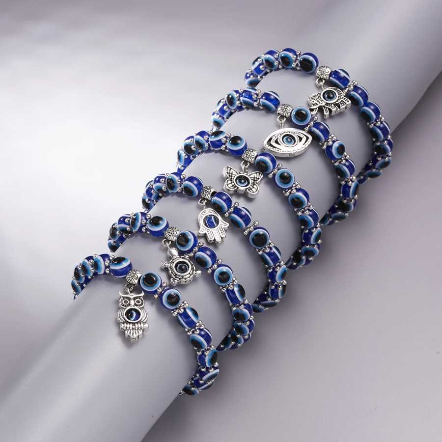 Фотография №2 товара Классические турецкие браслеты Lucky Evil Eye для мужчин и женщин,