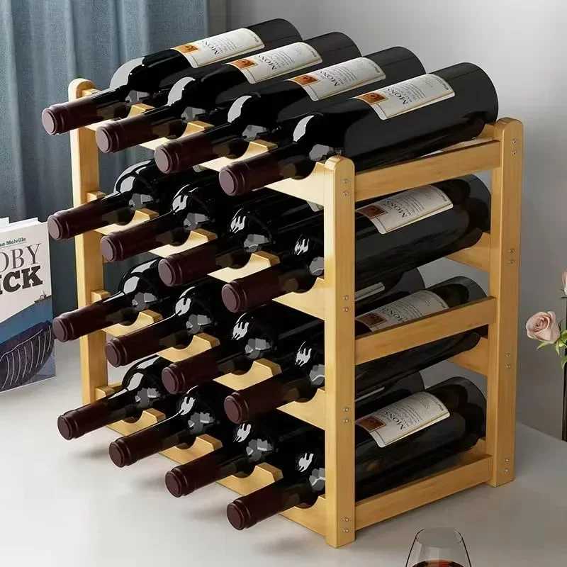 Фотография №2 товара Красная WineRack декорация, домашняя сетка для вина, демонстрационный стеллаж, креативный