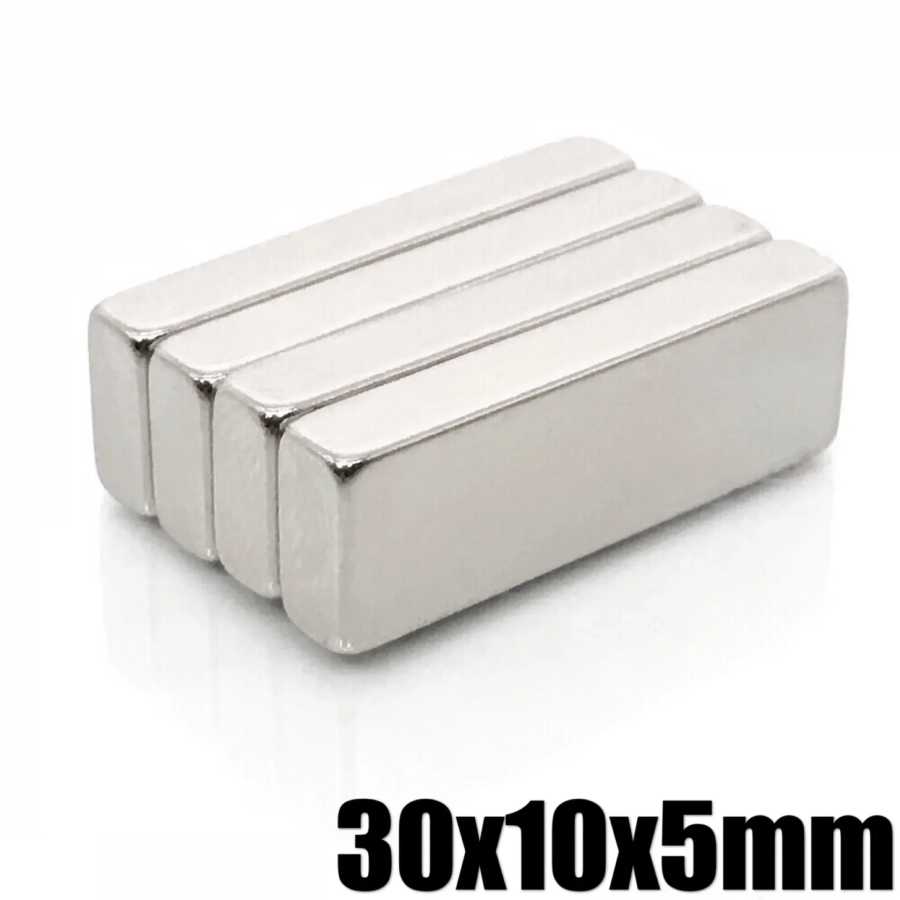 Фотография №2 товара Мощный блочный магнит N52 34x12x3.5, 30x10x5, 30x12x3 для скутеров, двигателей,