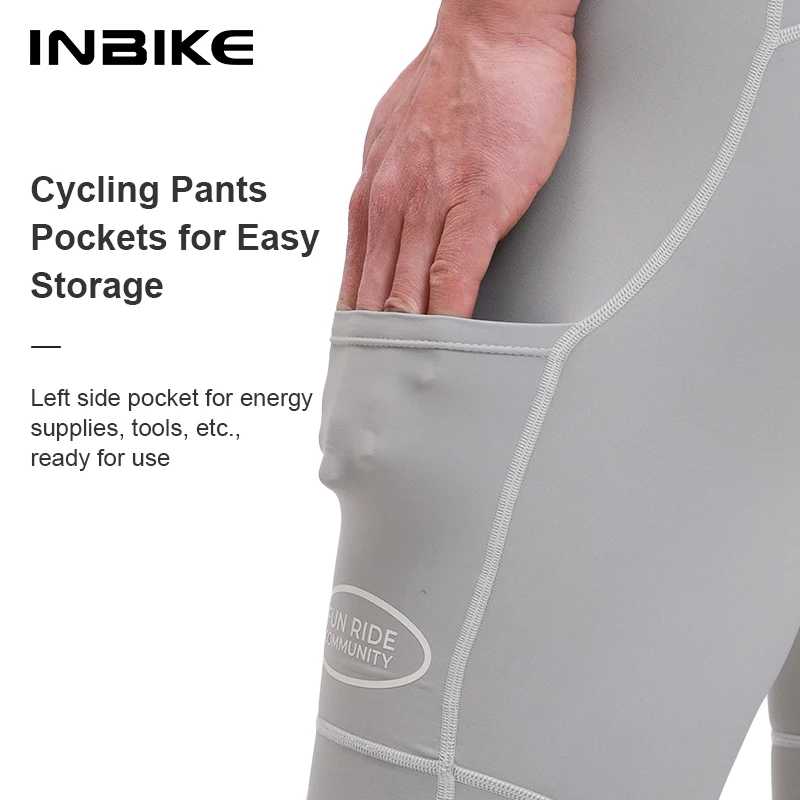 Фотография №3 товара INBIKE 2025 мужские велосипедные шорты с нагрудником и высокой талией,