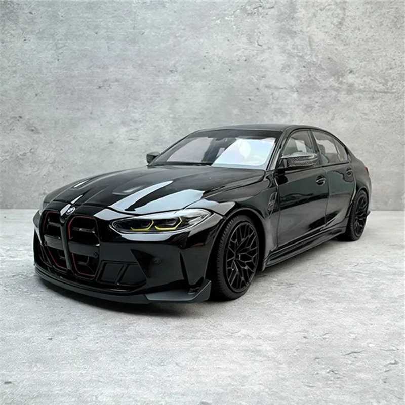 Масштабная модель спортивного автомобиля BMW M3 G80 Coupe (1:24), литая под давлением, металлическая, с высокой степенью детализации, звуком и светом, подарок для детей Играйте в транспортные средства и модели