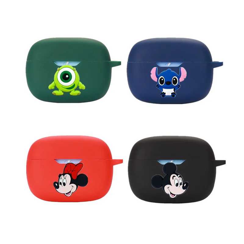 Чехол для наушников Potdemiel Disney для Jbl Wave Beam/Beam 2, силиконовые беспроводные наушники, зарядное устройство, защитный чехол с крючком Портативное аудио и видео