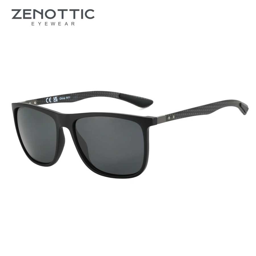 ZENOTTIC квадратные поляризованные солнцезащитные очки для мужчин, сверхлегкие солнцезащитные очки из углеродного волокна для вождения, рыбалки, гольфа, спорта, защита UV400 Очки и аксессуары