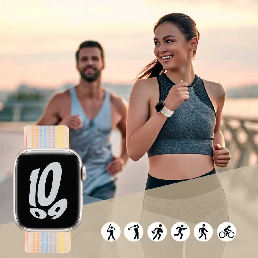 Фотография №4 товара Нейлоновый ремешок-петля для Apple Watch Band 46 мм, 40 мм,