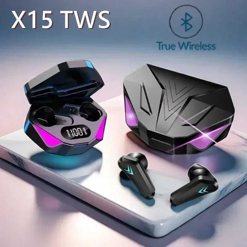 Новые наушники X15 TWS, беспроводные наушники, 65 мс, наушники с низкой задержкой, игровая гарнитура для киберспорта, геймерские наушники с микрофоном Портативное аудио и видео