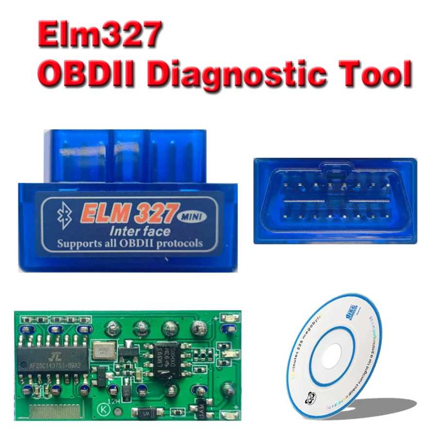 Мини-сканер ELM327 OBD2 Bluetooth Автомобильный диагностический инструмент Автоматическая проверка Инструмент для ремонта автомобилей