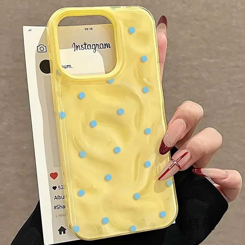 Простой однотонный чехол для телефона в горошек для iPhone 17Air 16, 14, 13, 12, 11, 17 Pro Max Plus, противоударный защитный чехол от падения Чехлы и чехлы для мобильных телефонов