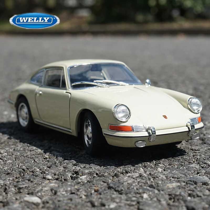 WELLY 1:24 1964 Porsche 911, классическая модель спортивного автомобиля из сплава, литье под давлением, металлические автомобили, модель автомобиля, высокая имитация, детские игрушки, подарок Играйте в транспортные средства и модели