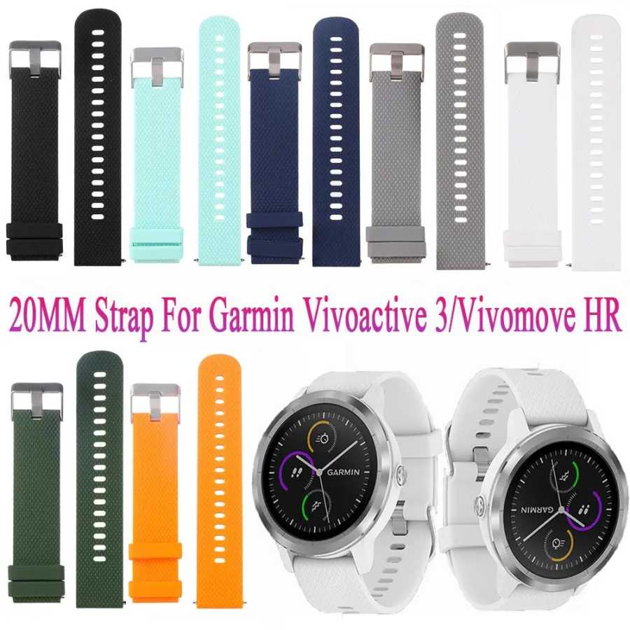 Фотография №2 товара Ремешок для часов Garmin Vivoactive 3/Vibromove HR 20 мм, браслет