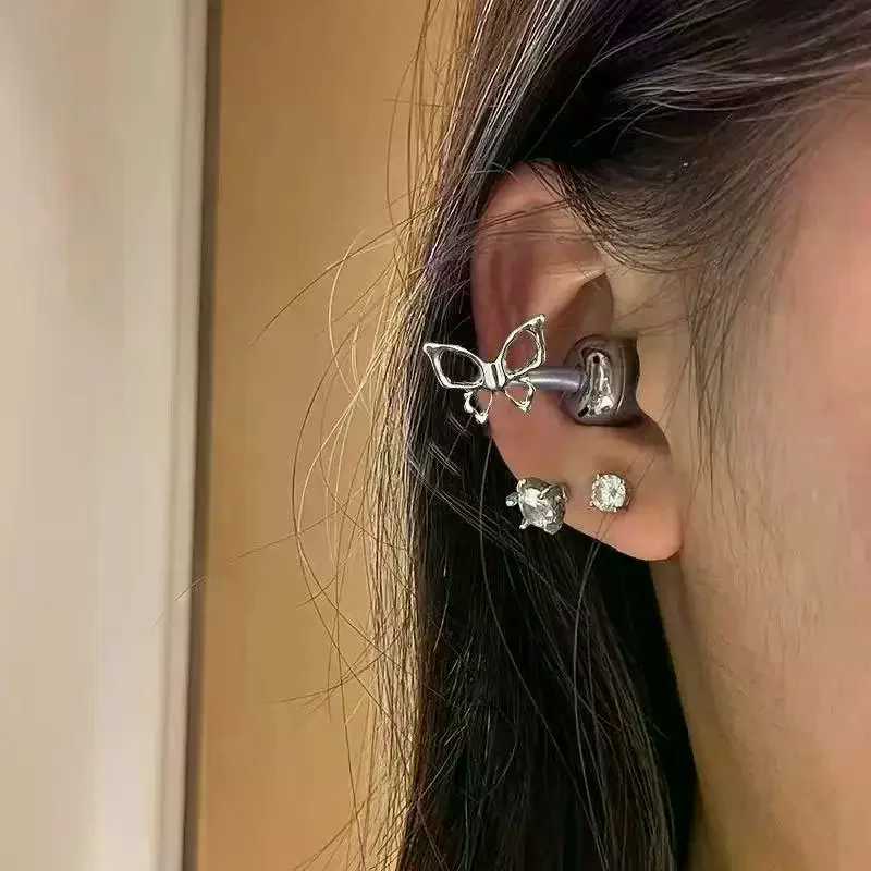 Беспроводные Bluetooth-наушники-клипсы Hollow Butterfly: Декоративные аксессуары для женщин, для поездок на работу, занятий спортом на открытом воздухе и активного образа жизни Бижутерия