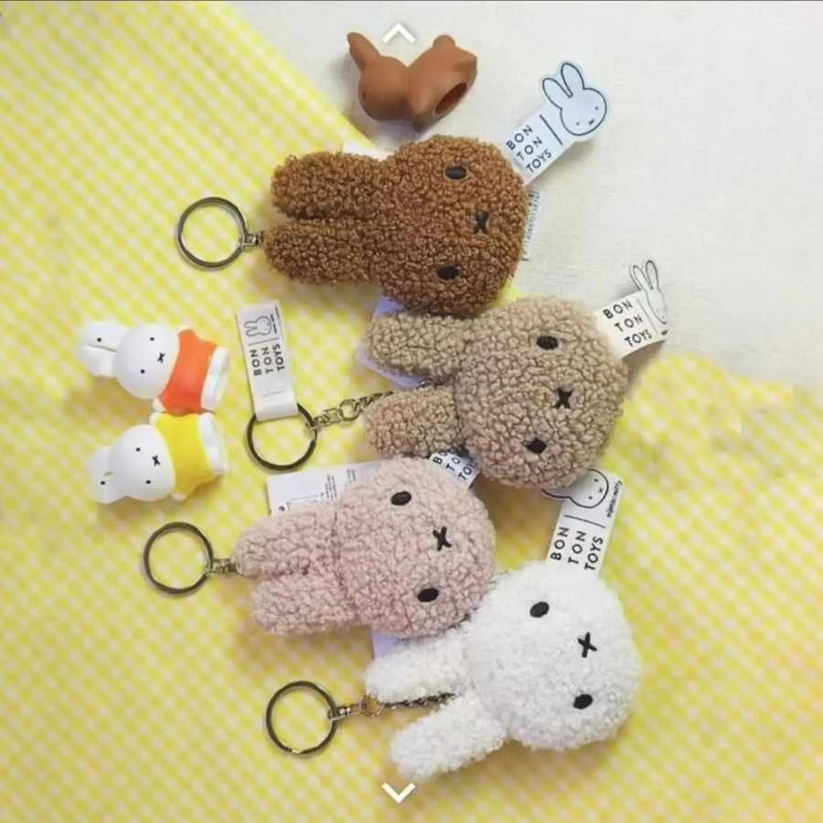 Kawaii Miffy голова кролика кукла рюкзак кулон сумка декоративные аксессуары брелок подарочные игрушки Игровые фигурки и трансформеры