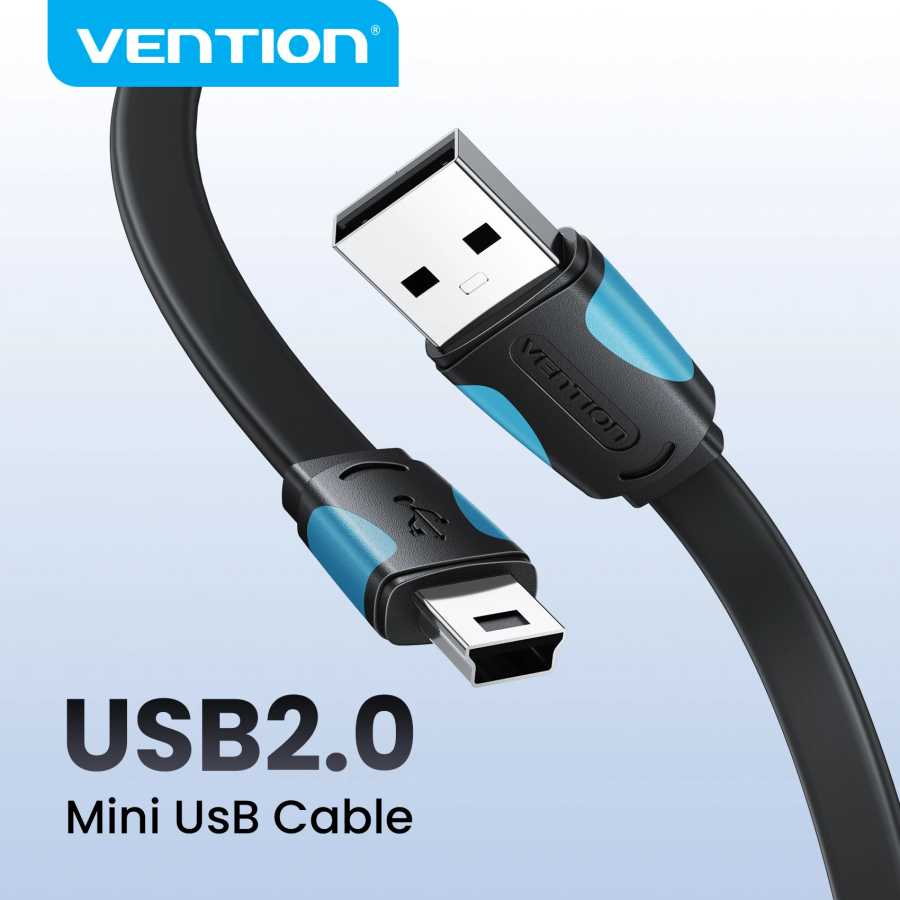 Кабель Mini USB 2.0/Mini USB 2.0, Vention, для передачи данных, для цифровой камеры, жесткого диска, MP3-, MP4-проигрывателя, видеорегистратора, GPS навигатора Аксессуары и запчасти