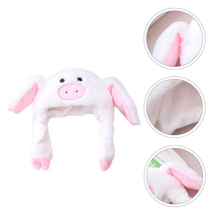 1 шт. Премиальная мультяшная шляпа для взрослых и детей, с милым дизайном в виде свиньи, легкая, дышащая, для сценических выступлений, вечеринок, праздников Товары для праздника