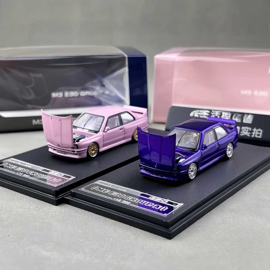 Коллекционная модель автомобиля Mortal 1:64 M3 E30 GROUP A из литого металла Играйте в транспортные средства и модели