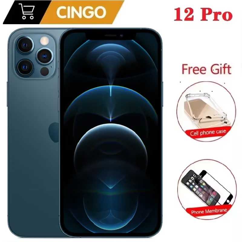 Apple iPhone 12 Pro 5G LTE 6,1 дюйма 6 ГБ и 128/256 ГБ IOS мобильный телефон iphone 12pro A14 Bionic 12 МП оригинальный мобильный телефон Б/У и восстановленные телефоны