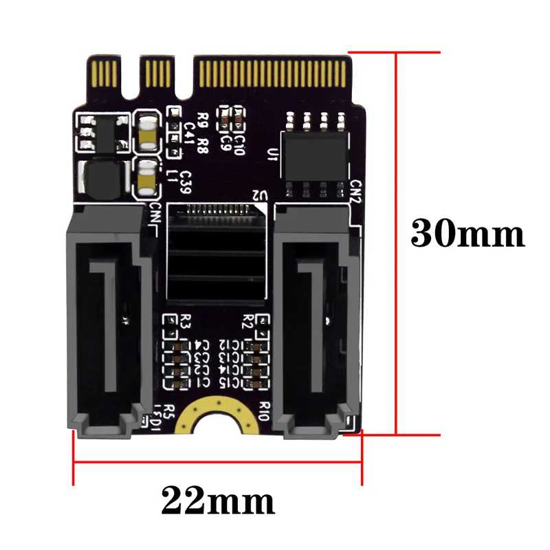 Фотография №2 товара Карта расширения M2 к SATA 3.0 КЛЮЧ A + E