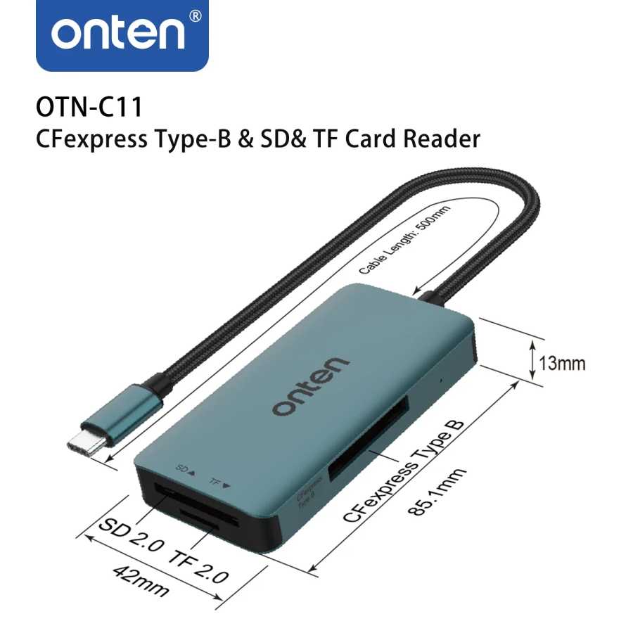Фотография №4 товара ONTEN оригинальный OTN-C11 TYPE C CFexpress Type-B, SD и TF