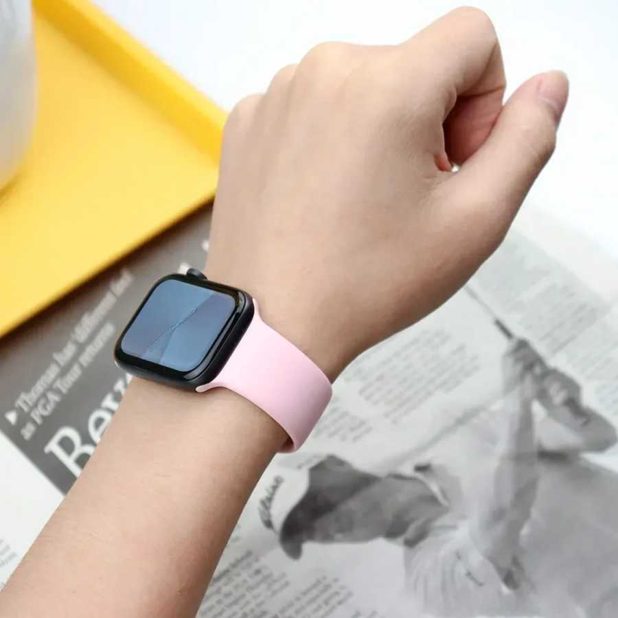 Фотография №3 товара Силиконовый ремешок для Apple Watch, ремешок 44 мм, 45 мм,