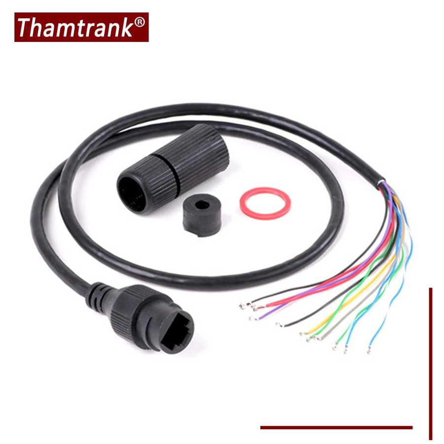 Сетевой гнездовой кабель RJ45 1 шт., кабель питания для IP-камеры видеонаблюдения, Ethernet-сеть, RJ45 POE, модуль видеокамеры 60 см с клеммой Электрика