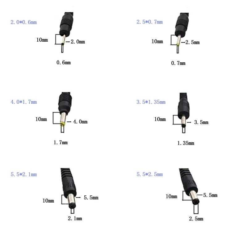 Фотография №5 товара USB-DC 3,5*1,35 мм 2,0*0,6 мм 2,5*0,7 мм 4,0*1,7 мм 5,5*2,1