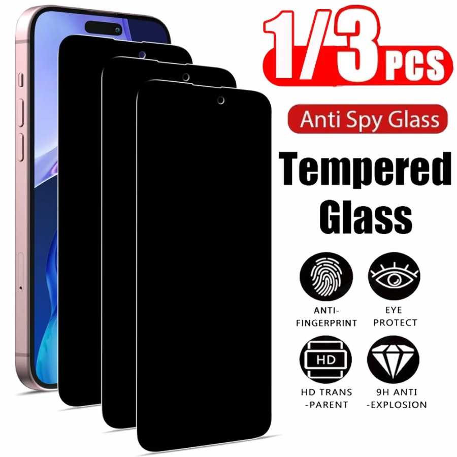 Антишпионское стекло iPhone 17 17e 16e 16 15 Pro Max пленка айфон 17 14 Plus 13 12 11 про ма Защитная пленка для мобильного телефона