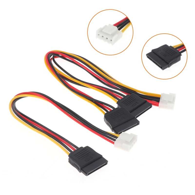 VH3.96 4-контактный на 1 или 2-портовый кабель питания SATA для Hikvision DAHUA Mini VCR IP-камеры CCTV Видеорегистратор Жесткий диск Мощность Компьютерная периферия
