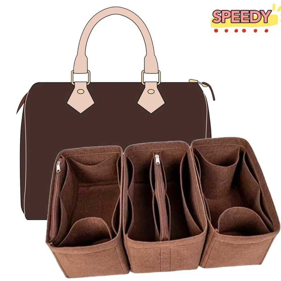Съемный фетровый кошелек-органайзер для роскошной сумки Speedy 25, 30, 35, косметичка, формирователь, подкладка, дорожная внутренняя сумка Детали и аксессуары для сумок