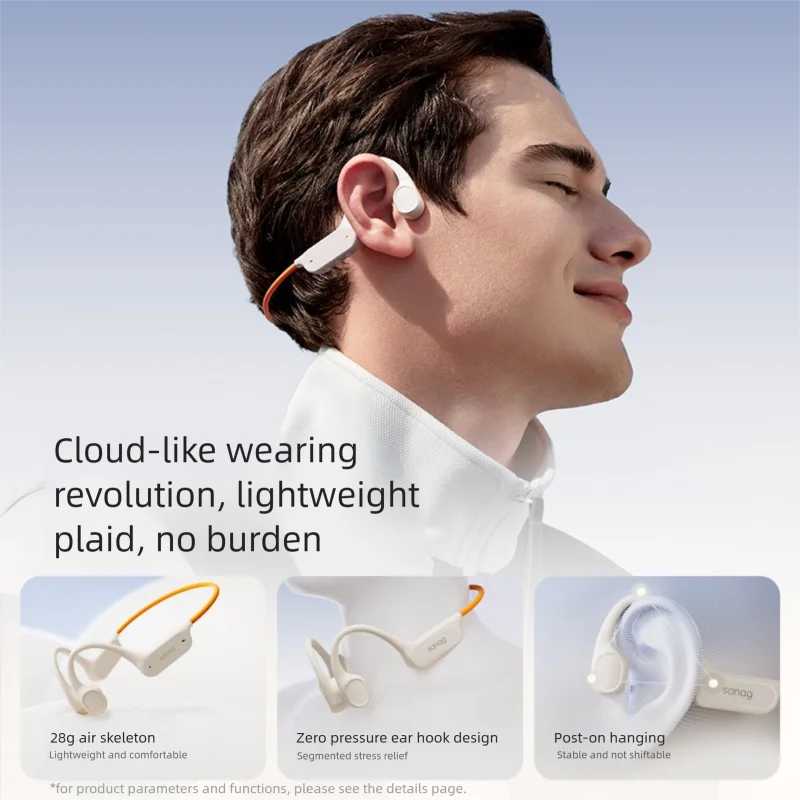 Фотография №4 товара Sanag B33S Bluetooth наушники с костной проводимостью с открытым ухом