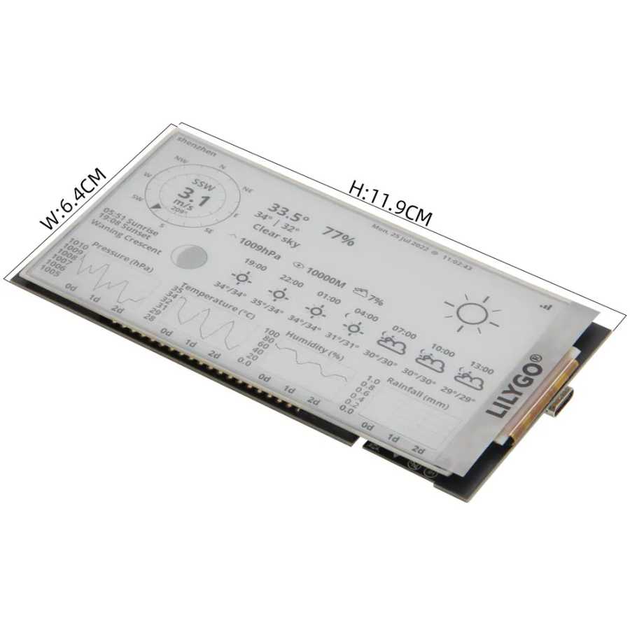 Фотография №3 товара LILYGO® T5 4.7 Inch E-paper V2.3 ESP32-S3 Электронная бумага T5