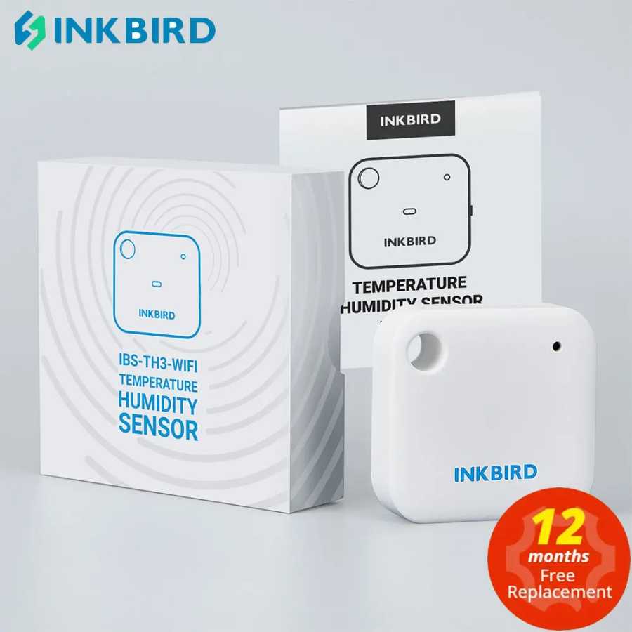 Умный термометр и гигрометр INKBIRD, Wi-Fi датчик влажности и температуры в помещении, 2-в-1, для холодильников, винных бутылок Инструменты для измерения и анализа