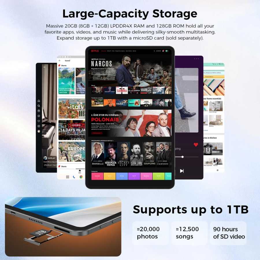Фотография №3 товара Планшет Teclast T65, 13.4 дюйма, экран 2K 120 Гц, процессор