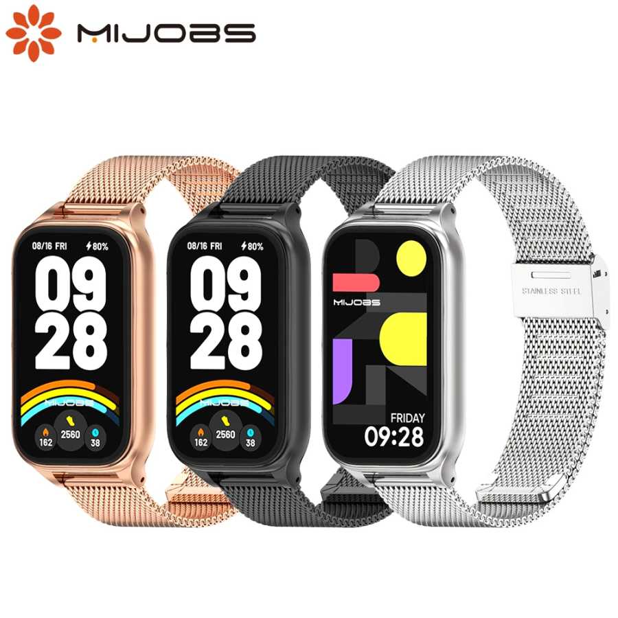 для Xiaomi Smart Band 9 Active Strap Bracelet Global Version Milanese Metal Wristband Mi band 9 Active 