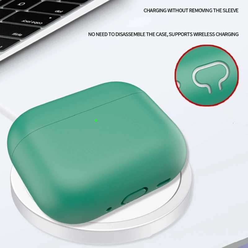 Фотография №3 товара Силиконовый защитный чехол для Airpods Pro 3, беспроводные наушники,