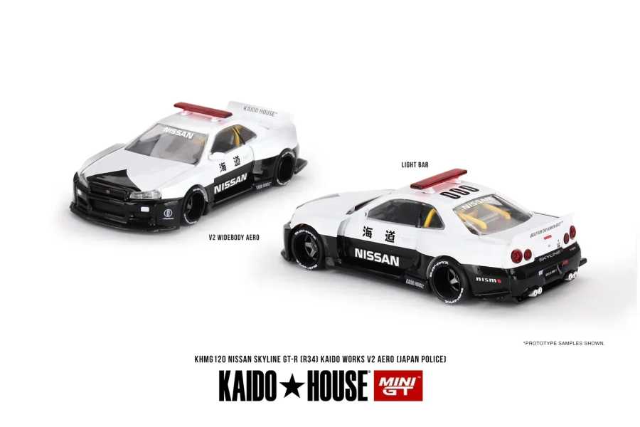 Фотография №4 товара Kaido House + MINIGT 1/64 Nissan Skyline GT-R (R34)(R33) Honda