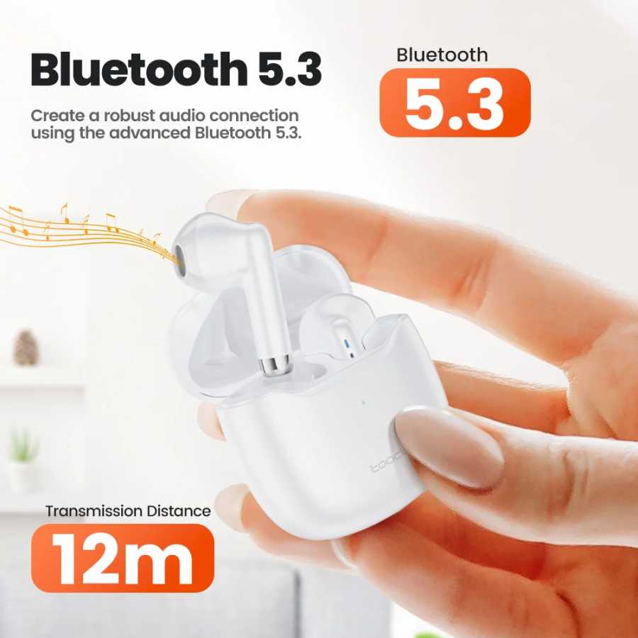 Фотография №3 товара Toocki TWS Беспроводные Bluetooth-наушники 5,3 IPX4 Водонепроницаемая гарнитура Расстояние передачи