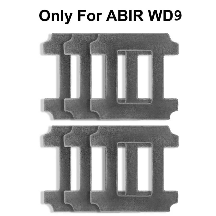 Салфетки для мытья полов из волокна только для робота-пылесоса ABIR WD9, включая швабры, 6 шт. Запчасти для бытовой техники