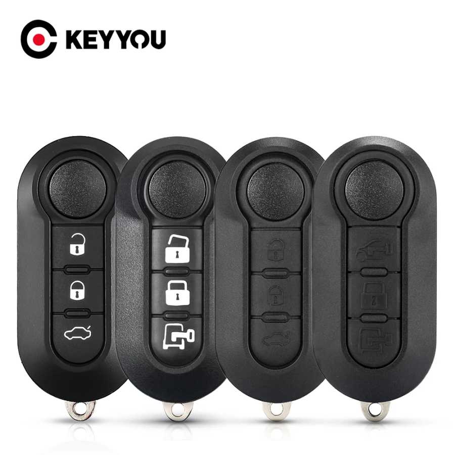 KEYYOU 3-кнопочный откидной дистанционный ключ для Fiat 500 Panda Punto Bravo Ducato Peugeot Boxer Citroen Jumper Auto SIP22 Blade Стартеры