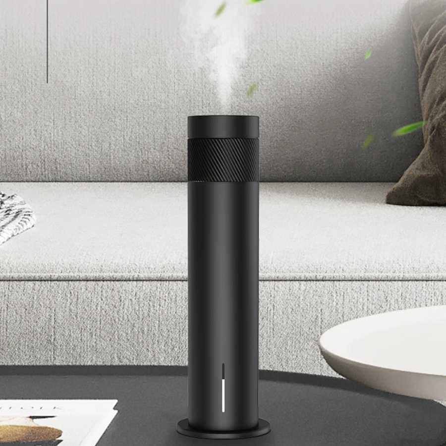 Металлический диффузор для эфирных масел с Bluetooth и пультом ДУ Type-C, 1.5 Вт, низкий уровень шума, охват 200 м&sup3;, увлажнитель воздуха, ароматизатор, черный/серебристый Техника для дома