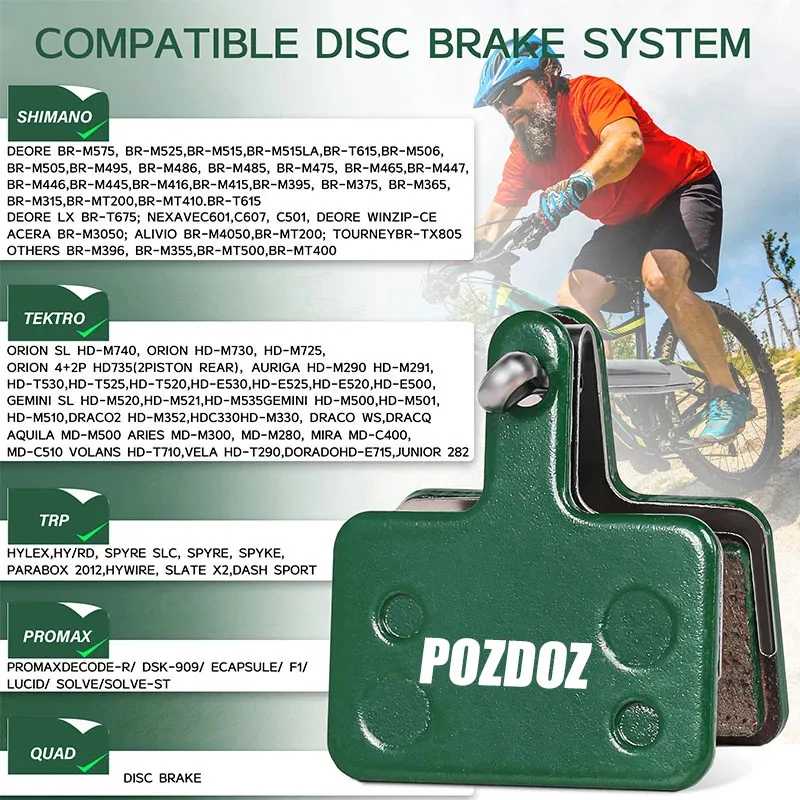 Фотография №1 товара POZDOZ MTB керамические дорожные тормозные колодки для SHIMANO B01S B05S