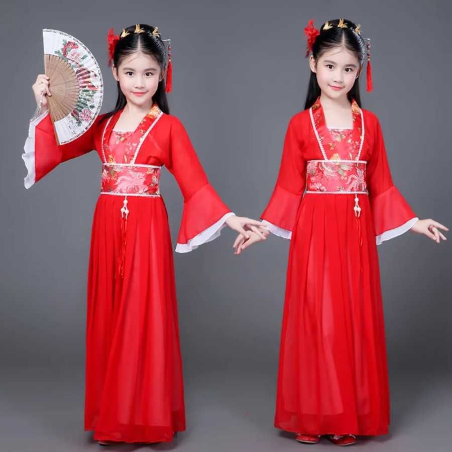 Фотография №4 товара Вечерние платья принцессы в этническом стиле Hanfu для девочек, детская